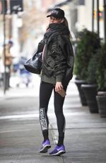 ELSA HOSK Heading to a Gym in New York 11/25/2016