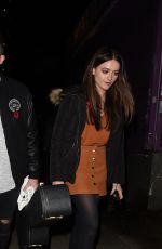EMILY MIDDLEMAS Arrives to a Private Gig in London 11/11/2016