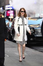 EMMA STONE Arrives at Good Morning America in NEw York 11/28/2016