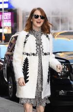 EMMA STONE Arrives at Good Morning America in NEw York 11/28/2016