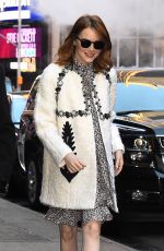 EMMA STONE Arrives at Good Morning America in NEw York 11/28/2016