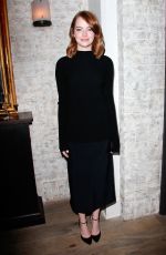 EMMA STONE at Bulleit Bourbon Luncheon to Celebrate La La Land in New York 11/27/2016