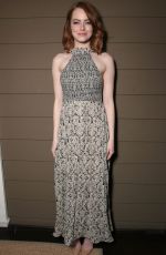 EMMA STONE at Cocktail Relebration for Emma Stone and La La Land in Los Angeles