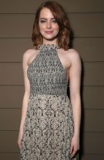 EMMA STONE at Cocktail Relebration for Emma Stone and La La Land in Los Angeles