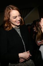 EMMA STONE at Cocktail Relebration for Emma Stone and La La Land in Los Angeles