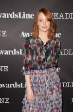 EMMA STONE at Contenders 2016: Presented by Deadline in Los Angeles 11/05/2016