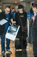 EMMA STONE at JFK Airport in Los Angeles 11/22/2016