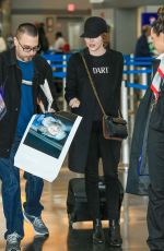 EMMA STONE at JFK Airport in Los Angeles 11/22/2016