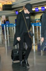 EMMA STONE at JFK Airport in Los Angeles 11/22/2016