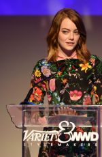 EMMA STONE at Variety and WWD Host 2nd Annual Stylemakers Awards in West Hollywood 11/17/2016