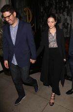 EMMY ROSSUM Leaves Catch LA in West Hollywood 11/16/2016