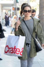 EMMY ROSSUM Shopping at Crate & Barrel in Beverly Hills 11/22/2016