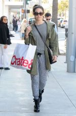 EMMY ROSSUM Shopping at Crate & Barrel in Beverly Hills 11/22/2016