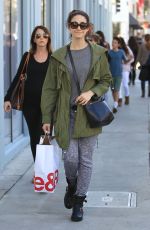 EMMY ROSSUM Shopping at Crate & Barrel in Beverly Hills 11/22/2016