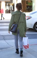 EMMY ROSSUM Shopping at Crate & Barrel in Beverly Hills 11/22/2016