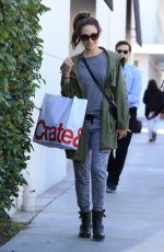 EMMY ROSSUM Shopping at Crate & Barrel in Beverly Hills 11/22/2016