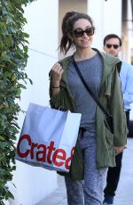 EMMY ROSSUM Shopping at Crate & Barrel in Beverly Hills 11/22/2016