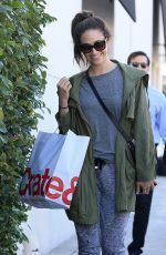 EMMY ROSSUM Shopping at Crate & Barrel in Beverly Hills 11/22/2016
