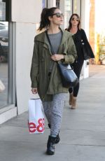 EMMY ROSSUM Shopping at Crate & Barrel in Beverly Hills 11/22/2016