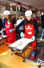 EMMY ROSSUM Volunteering at Los Angeles Mission