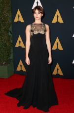 FELICITY JONES at AMPAS’ 8th Annual Governors Awards in Hollywood 11/12/2016