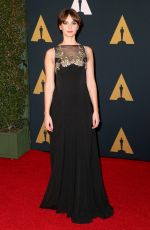 FELICITY JONES at AMPAS’ 8th Annual Governors Awards in Hollywood 11/12/2016