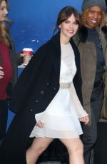 FELICITY JONES at GMA in New York 11/28/2016