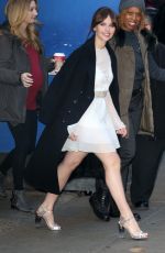 FELICITY JONES at GMA in New York 11/28/2016