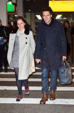 FELICITY JONES at JFK Airport in New York 11/27/2016