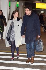 FELICITY JONES at JFK Airport in New York 11/27/2016