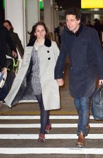FELICITY JONES at JFK Airport in New York 11/27/2016