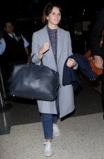 FELICITY JONES at LAX Airport in Los Angeles 11/14/2016