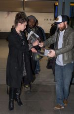 FELICITY JONES at LAX Airport in Los Angeles 11/24/2016