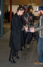 FELICITY JONES at LAX Airport in Los Angeles 11/24/2016