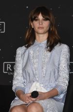 FELICITY JONES at Rogue One: A Star Wars Story Photocall in Mexico City 11/22/2016