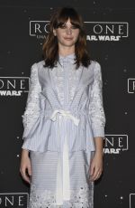 FELICITY JONES at Rogue One: A Star Wars Story Photocall in Mexico City 11/22/2016