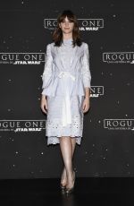 FELICITY JONES at Rogue One: A Star Wars Story Photocall in Mexico City 11/22/2016