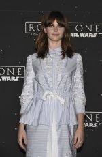 FELICITY JONES at Rogue One: A Star Wars Story Photocall in Mexico City 11/22/2016