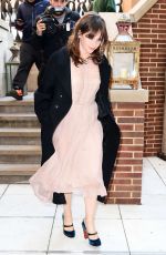 FELICITY JONES Out and About in New York 11/28/2016