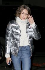 GIGI HADID Arrives at Tommy Hilfiger Event in New York 11/01/2016
