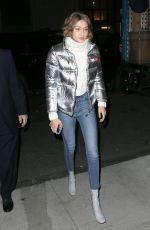 GIGI HADID Arrives at Tommy Hilfiger Event in New York 11/01/2016