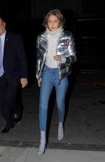 GIGI HADID Arrives at Tommy Hilfiger Event in New York 11/01/2016