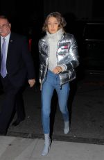 GIGI HADID Arrives at Tommy Hilfiger Event in New York 11/01/2016