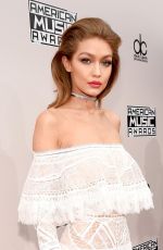 GIGI HADID at 2016 American Music Awards at The Microsoft Theater in Los Angeles 11/20/2016