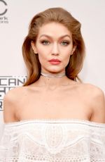 GIGI HADID at 2016 American Music Awards at The Microsoft Theater in Los Angeles 11/20/2016