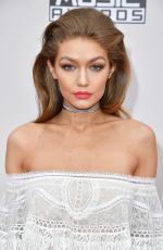 GIGI HADID at 2016 American Music Awards at The Microsoft Theater in Los Angeles 11/20/2016