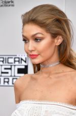 GIGI HADID at 2016 American Music Awards at The Microsoft Theater in Los Angeles 11/20/2016