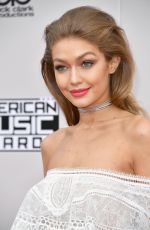 GIGI HADID at 2016 American Music Awards at The Microsoft Theater in Los Angeles 11/20/2016