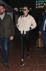 GIGI HADID at CDG Airport in Paris 11/27/2016