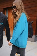 GIGI HADID in a MTV Sweater Out in New York 11/02/2016